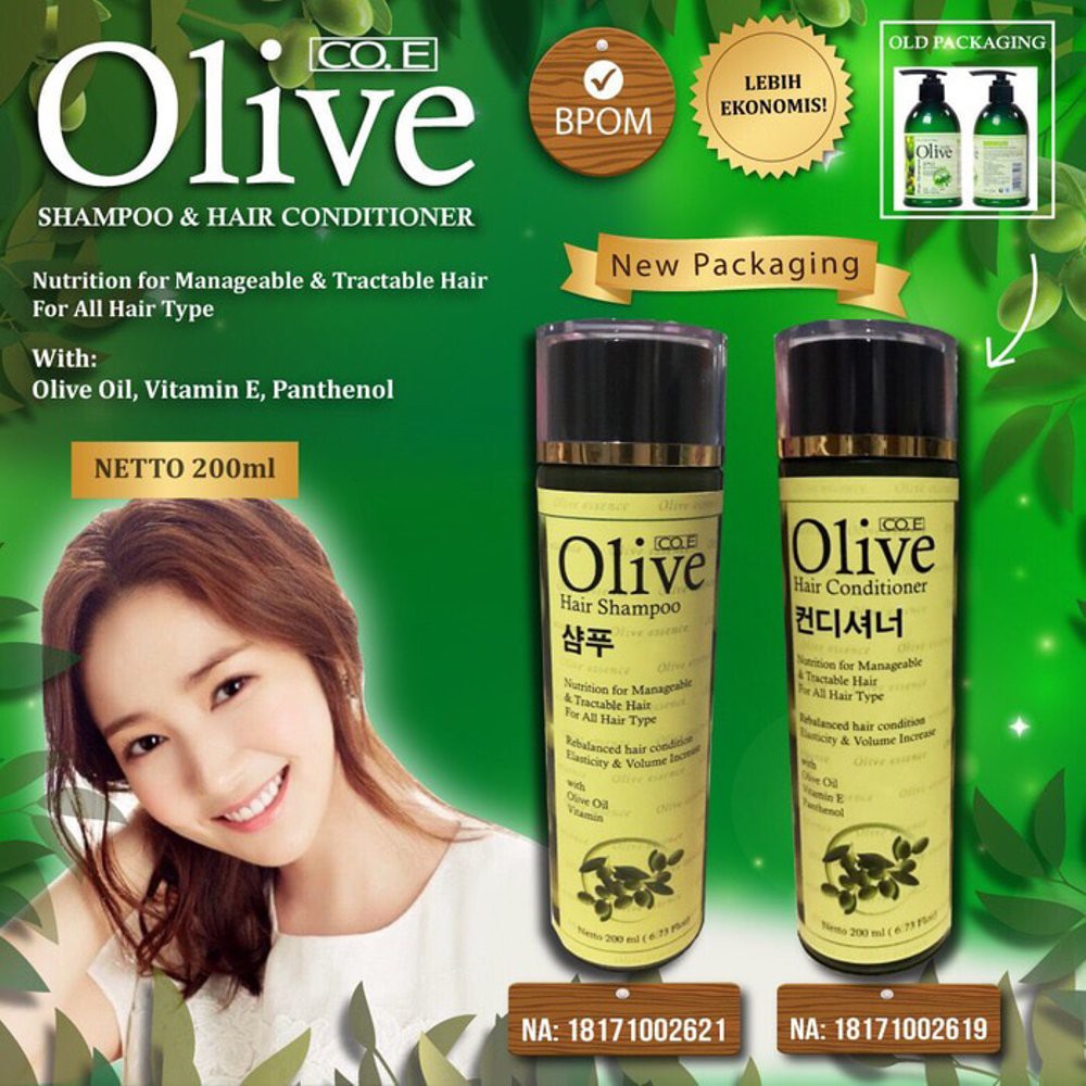 OLIVE CONDITIONER HAIR CONDITIONER OLIVE KONDISIONER OLIVE CONDITIONERAMBUT KOREA COE NEW PACK 200ML