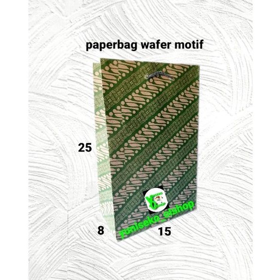 

Paperbag motif wafer (15x8x25)