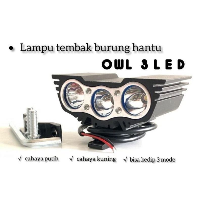 LAMPU TEMBAK BATMAN 3 MATA/LAMPU SOROT 3 MATA/WHITE AND YELLOW