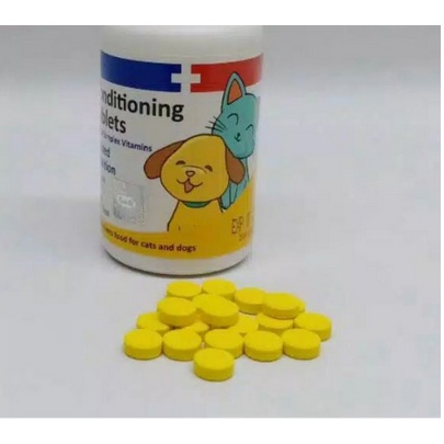 Conditioning Tablet with B complex vitamin/ vitamin kucing dan anjing