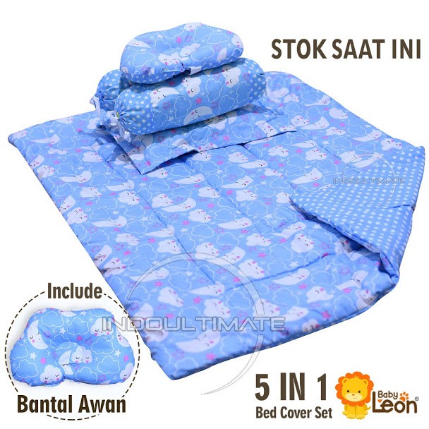 5in1 Bedcover Bayi Bed Set Bantal Guling Bedset BGS-01 Kasur Alas Tidur bayi Anak Matras tidur bayi