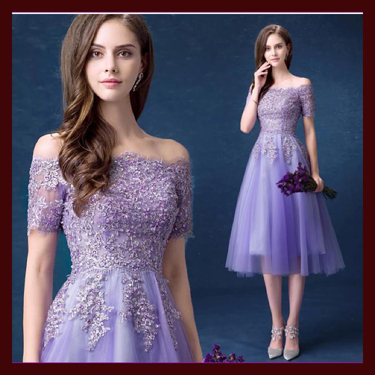 GAUN UNGU UTK PENGAPIT PENGANTIN