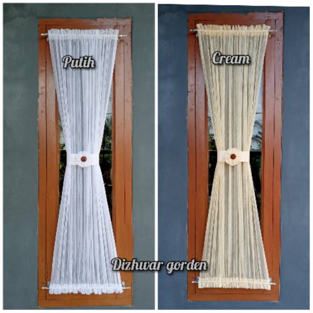 Vitrase Pita , Gorden Kupu2 Pita Kancing, Hordeng Kaca Minimalis Polos , Gordeng Spiral Pita Kancing