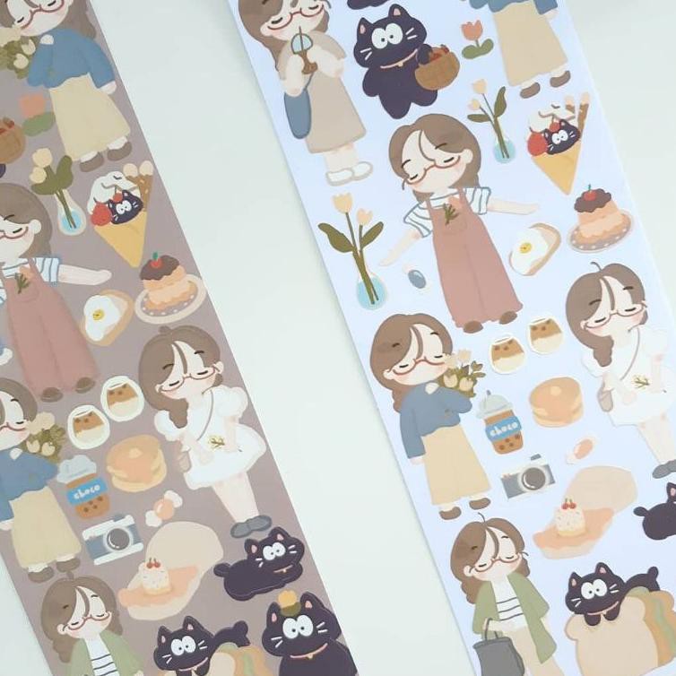 

Ed6Code Summer Tapes - Calming Day seal sticker(terlaris)Y7R5