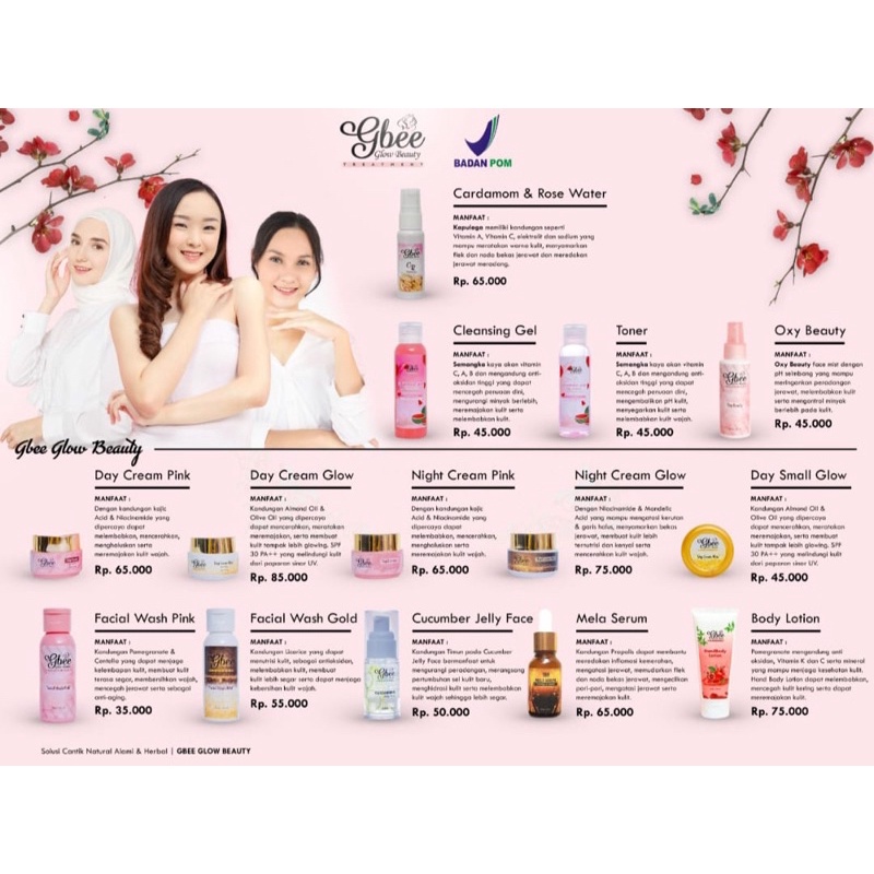 (BPOM) SATUAN GBEE GLOWBEAUTY ALL PRODUK