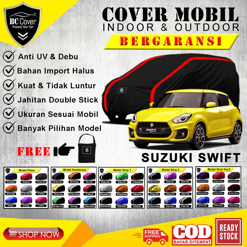 Body Cover Mobil Swift / Sarung Mobil Suzuki Swift / Mantel Penutup Tutup Pelindung Mantol Jas Kerudung Selimut Suzuki Swift Outdoor