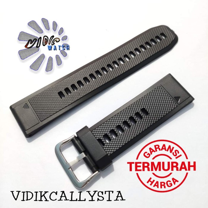 Strap Smartwatch 22mm 24mm Tali Karet Rubber Jam Tangan bagus X33