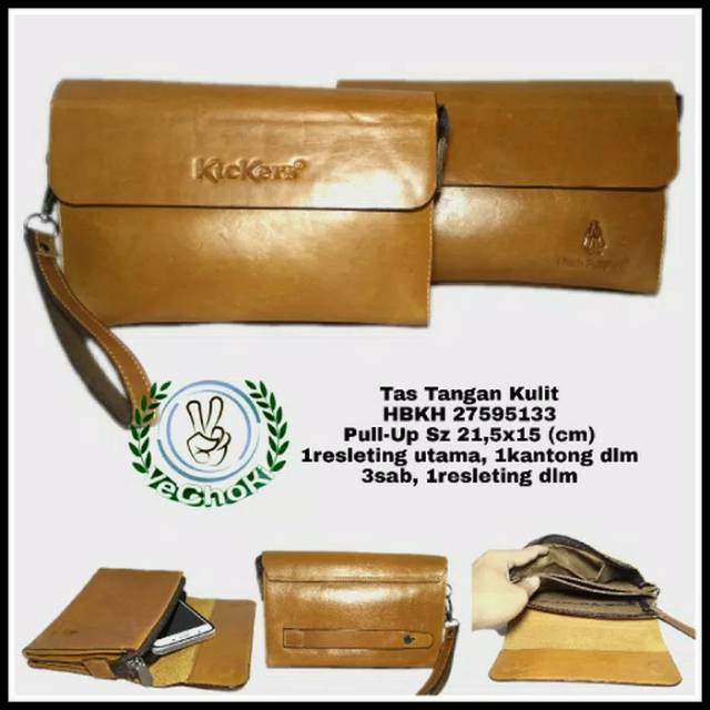 Dompet Tas Tangan Handbag Kulit Sapi Asli - Kickers