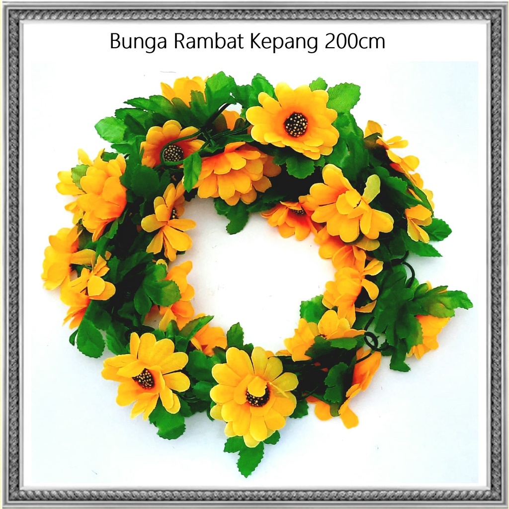 Bunga Rambat Kepang/Bunga Hiasan/Bunga Gantung 200cm