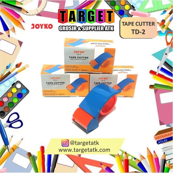 

Sale Joyko Tape Cutter / Tape Dispenser / Alat Pemotong Potong Lakban Td-2 Gilaa!!!