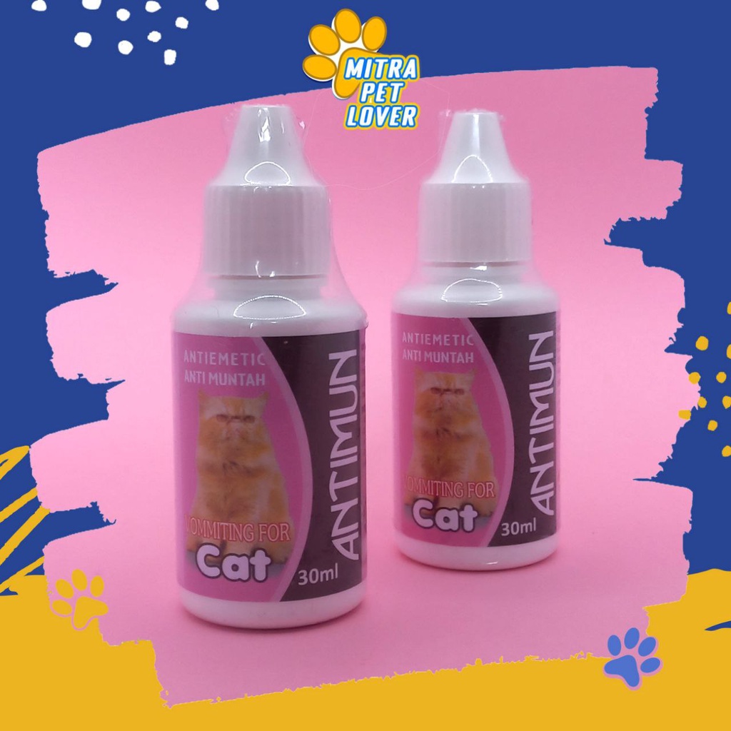 ATASI MUNTAH AKUT KUCING - ANTIMUN CAT 30 ML - OBAT TETES ANTI INFEKSI PENCERNAAN MABUK &amp; STRESS KUCING KITTEN - MURAH GARANSI KUALITAS ASLI ORIGINAL - PET ANIMAL HEALTHCARE &amp; VETERINARY TAMASINDO OBAT &amp; VITAMIN HEWAN PELIHARAAN MITRAPETLOVER