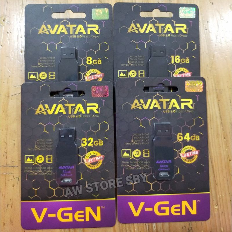 Flashdisk Avatar V-Gen 8Gb/16Gb/32Gb Original Produk By V-Gen