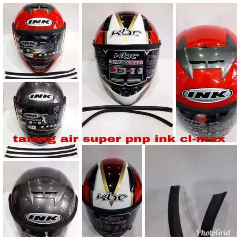 Talang air kaca helm / talang air visor helm / list karet kaca helm (termurah)