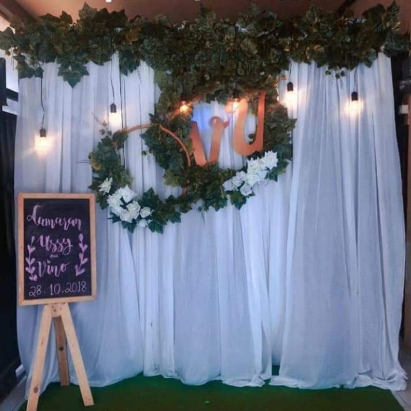 paket dekorasi / dekorasi lamaran murah / dekorasi DIY / dekor pasang sendiri