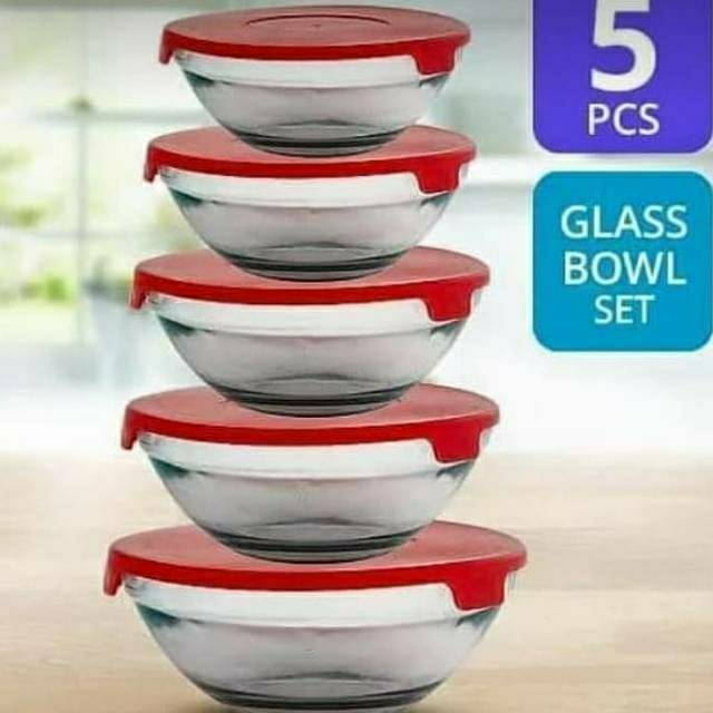 

Kim Glass Mangkuk Set / Bowl Set + Extra kardus