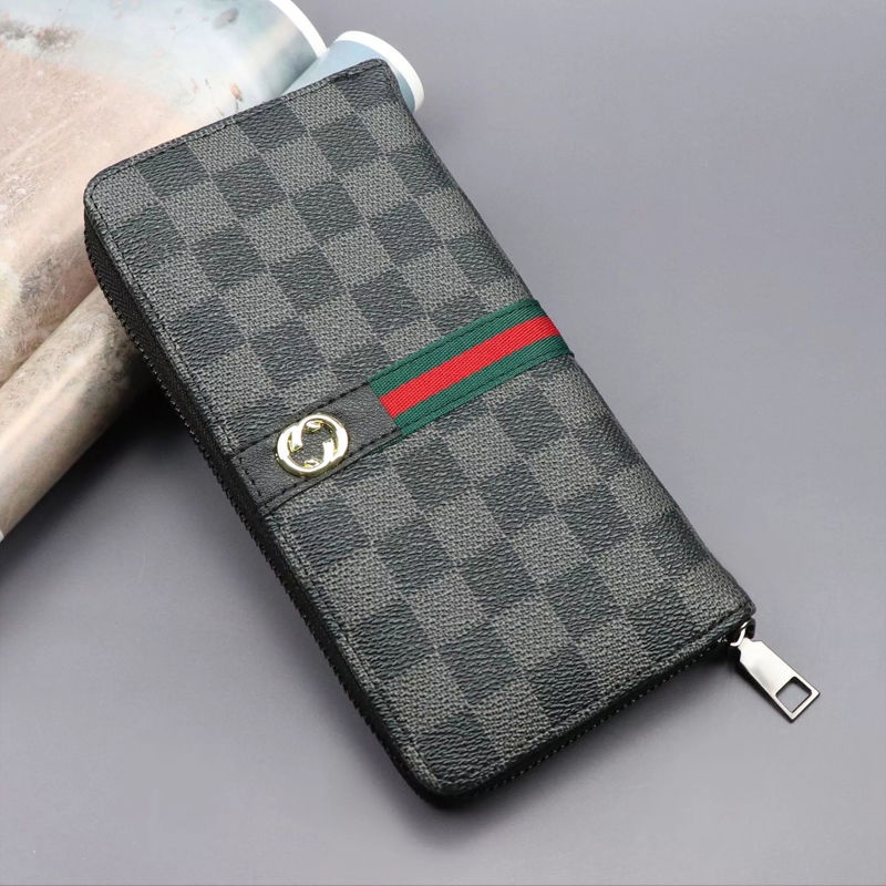 ( GS ) DOMPET WANITA / DOMPET PANJANG FASHION WANITA MOTIF BUNGA DAN KOTAK2 STRIP LINE