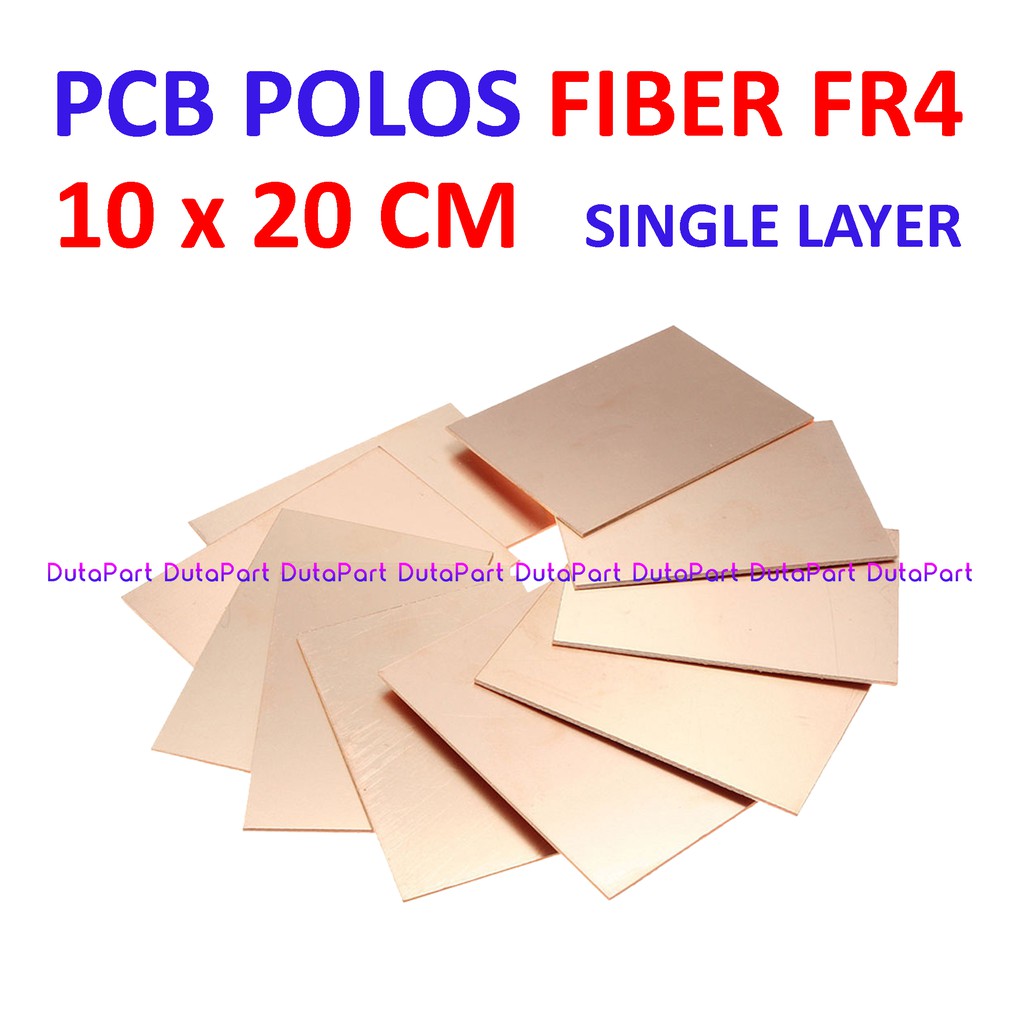 10x20 cm PCB Polos Fiber FR4 Satu Sisi Single Layer 10*20 Kualitas Bagus