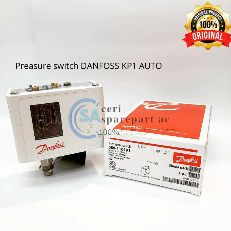 Pressure Switch Danfoss KP 1 Auto | Danfoss Low Pressure Switch KP 1 A