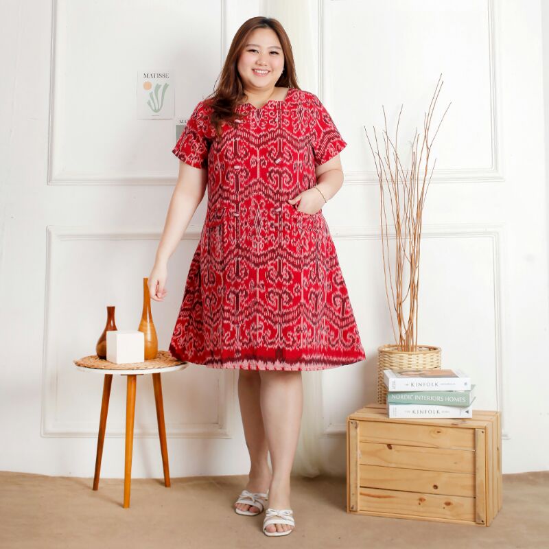 Dalia Dress Tenun Modern Bigsize/Plussize