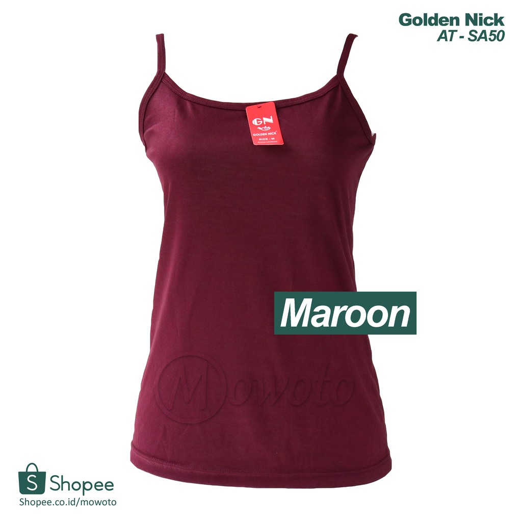 Tanktop Golden Nick Tali KECIL SA50 / Pakaian Dalam Wanita Singlet Tangtop KECIL - Mowoto-5