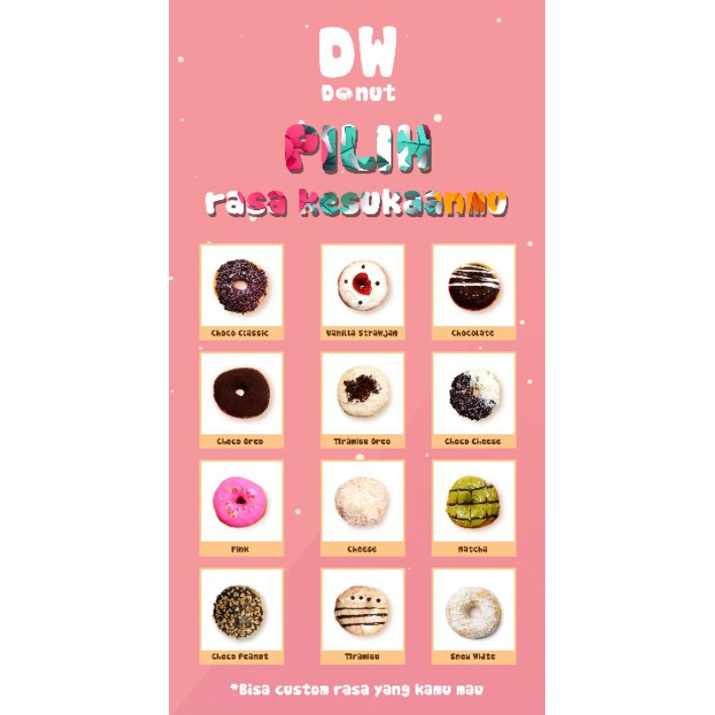 

BABY DONUT (1 DOZEN : 12 pcs) / 12 VARIAN RASA