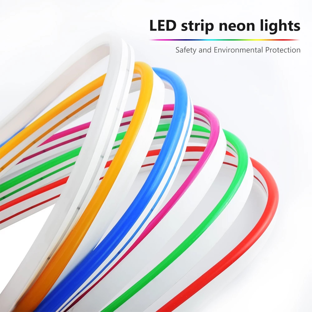 6mm Narrow Silicone Flexible Neon light 12V Waterproof 120Led/m LED Strip  /  IP67 Decorative Soft Light Strip LED Advertising Light Strip / Decorative Night Light DIY Christmas，New Year, Party, Wedding, Birthday,Holiday Decoration Light