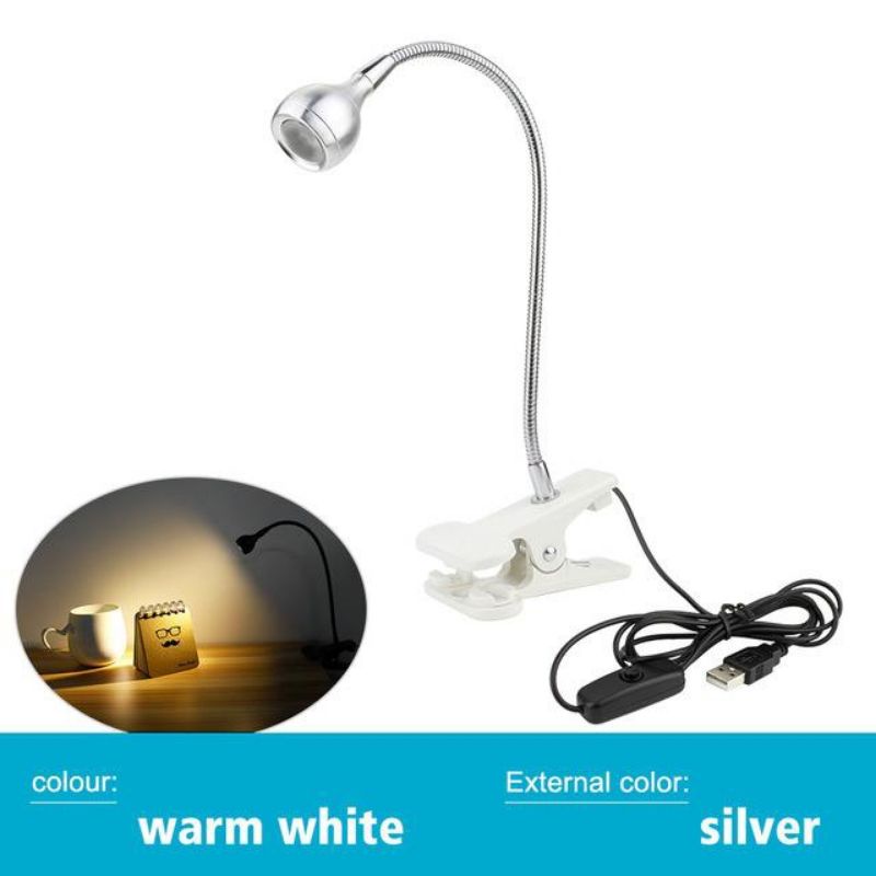 Lampu led usb kabel flexible premium saklar on-off tipe klip