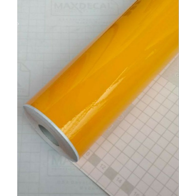

Stiker skotlet kuning glosy
