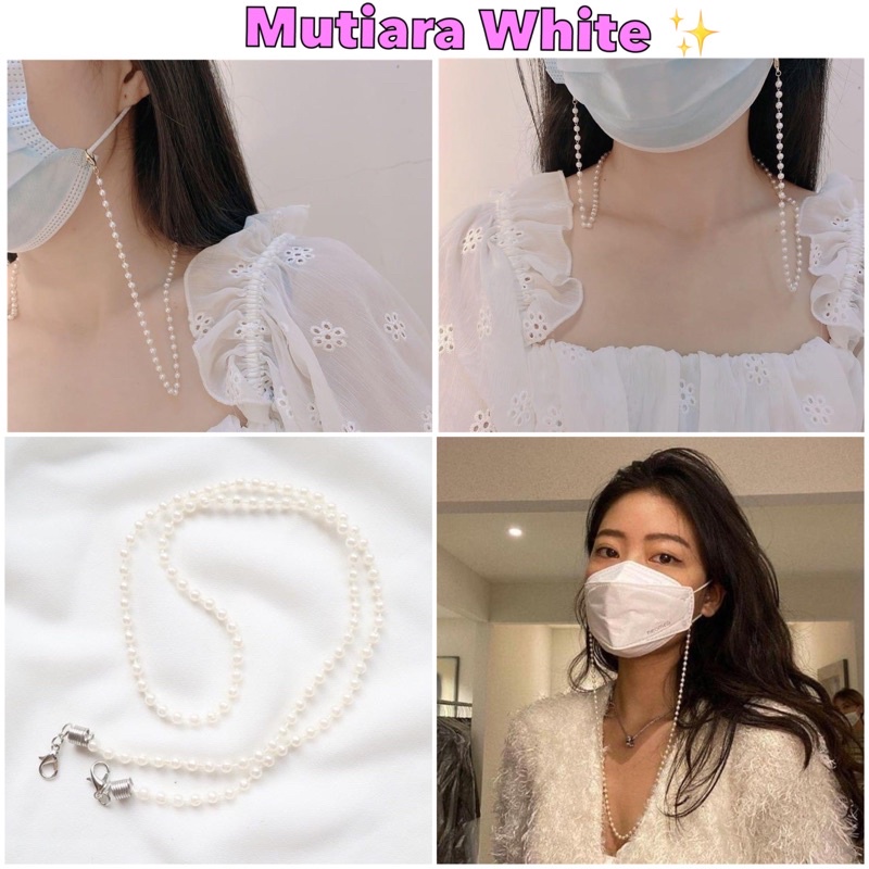 strap masker/ kalung masker/ masker chain manik rantai/ gantungan masker/ tali masker