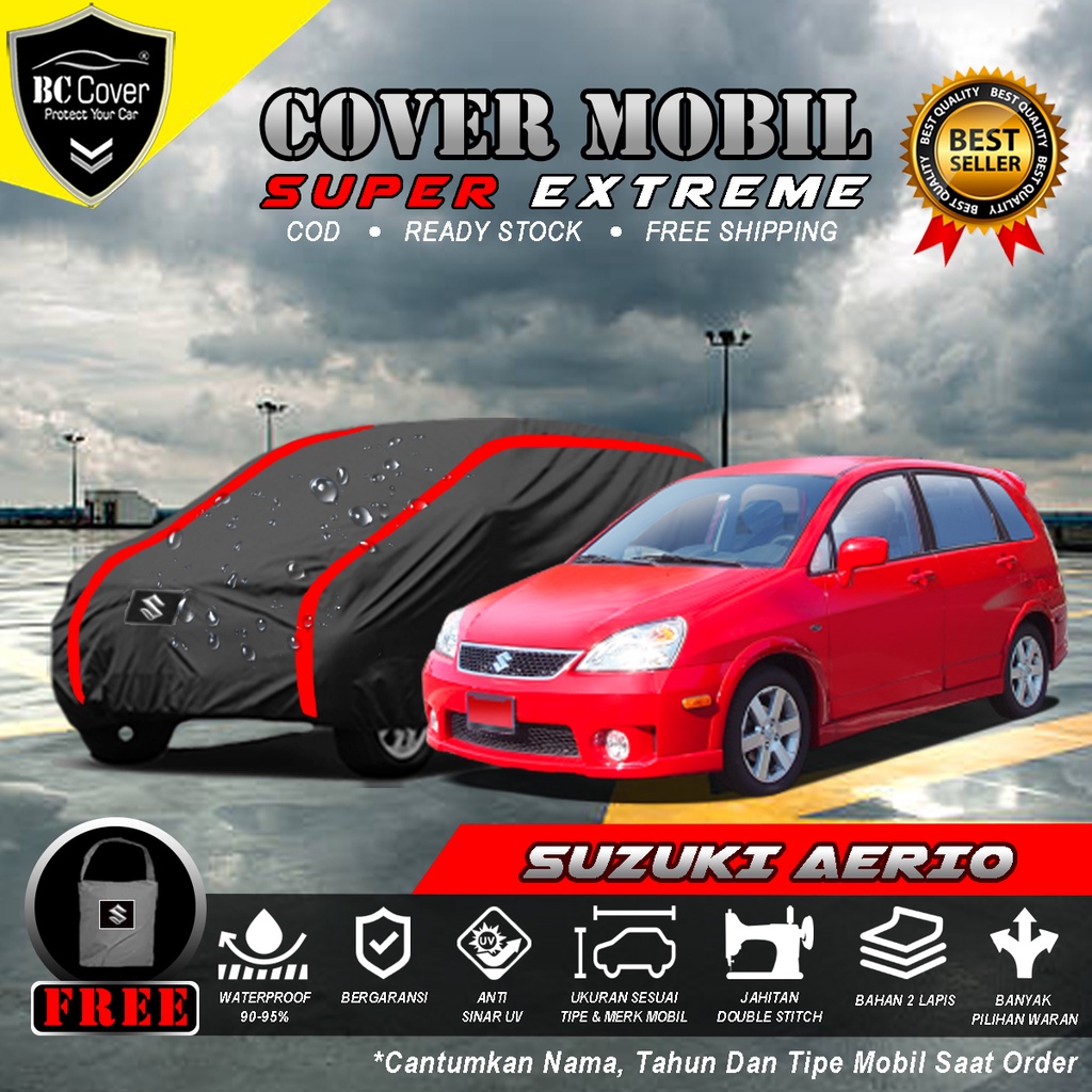 Body Cover Mobil Suzuki Aerio Outdoor Waterproof / Sarung Mobil Suzuki Aerio Waterproof / Selimut Tutup Mobil Aerio Mantol Kerudung Mantel Penutup Mobil Suzuki Aerio Waterproof Outdoor Anti Air