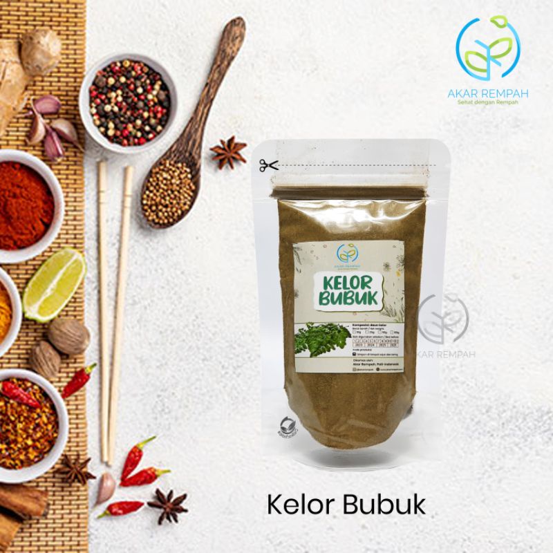 

Akarrempah Kelor Bubuk Murni / Moringa Leaf Powder / isikeranjangmu