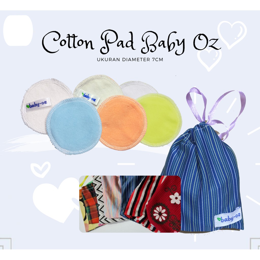 Reusable Cotton Pad Baby Oz - Kapas Make Up - Kapas Wajah Cuci Ulang