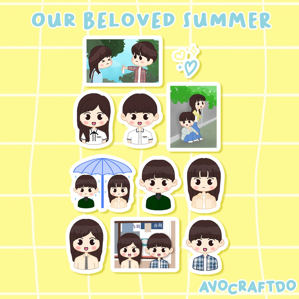 [ AVOCRAFTDO ] Sticker Kdrama Our Beloved Summer