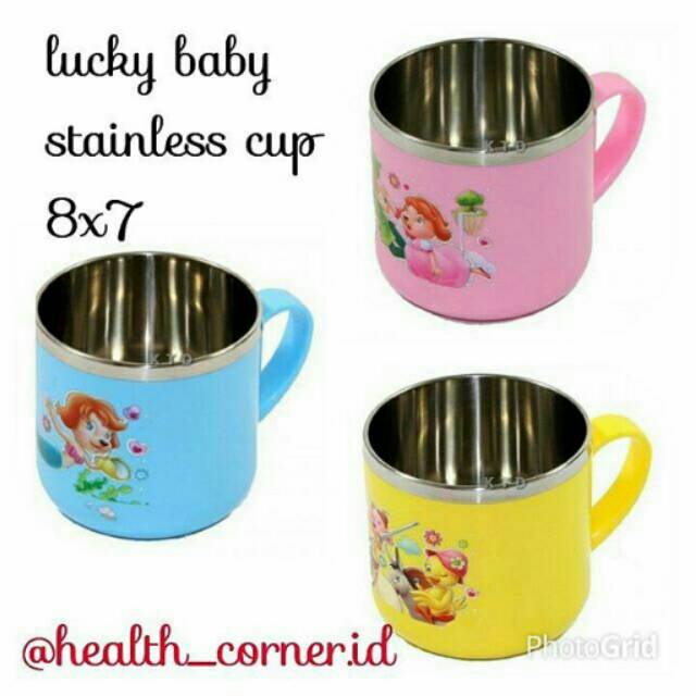 LUCKY BABY STAINLESS CUP 8X7CM