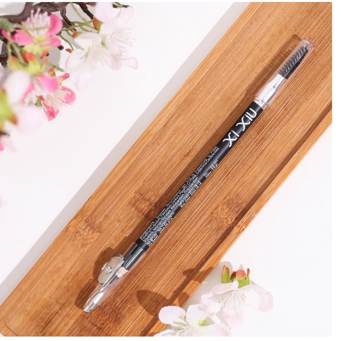 XI XIU Eyebrow Pencil | Black | Brown | Xixiu Pensil Alis Hitam | Coklat | Eye Brow 2in1