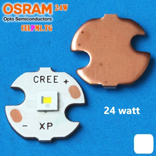 Led OSRAM OSLON 24W CULPM1.TG WHITE EMITTER GERMANY 16MM COPPER PCB 6.6A