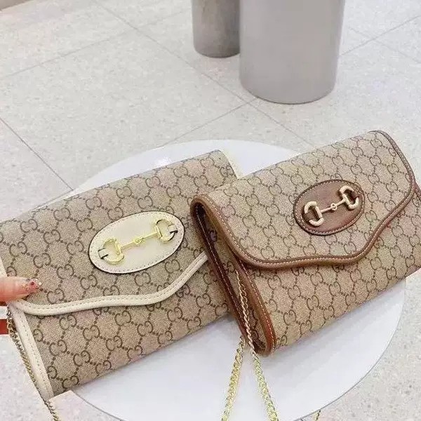 [✅BISA COD] 9534 VINTAGE MONOGRAM CLUTCH (REAL PICTURE)