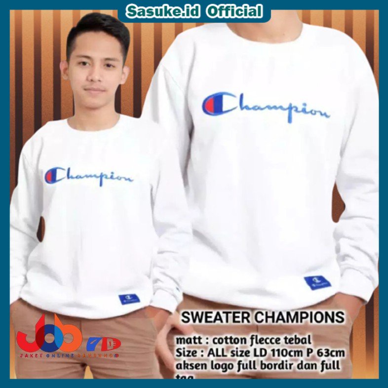 Crewneck Champion Premium Pria Wanita