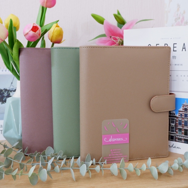 

Binder A5 B5 Polos CLYERIES Warna Bumi Earth Tone Pastel Vintage 20ring 26ring | demnacs