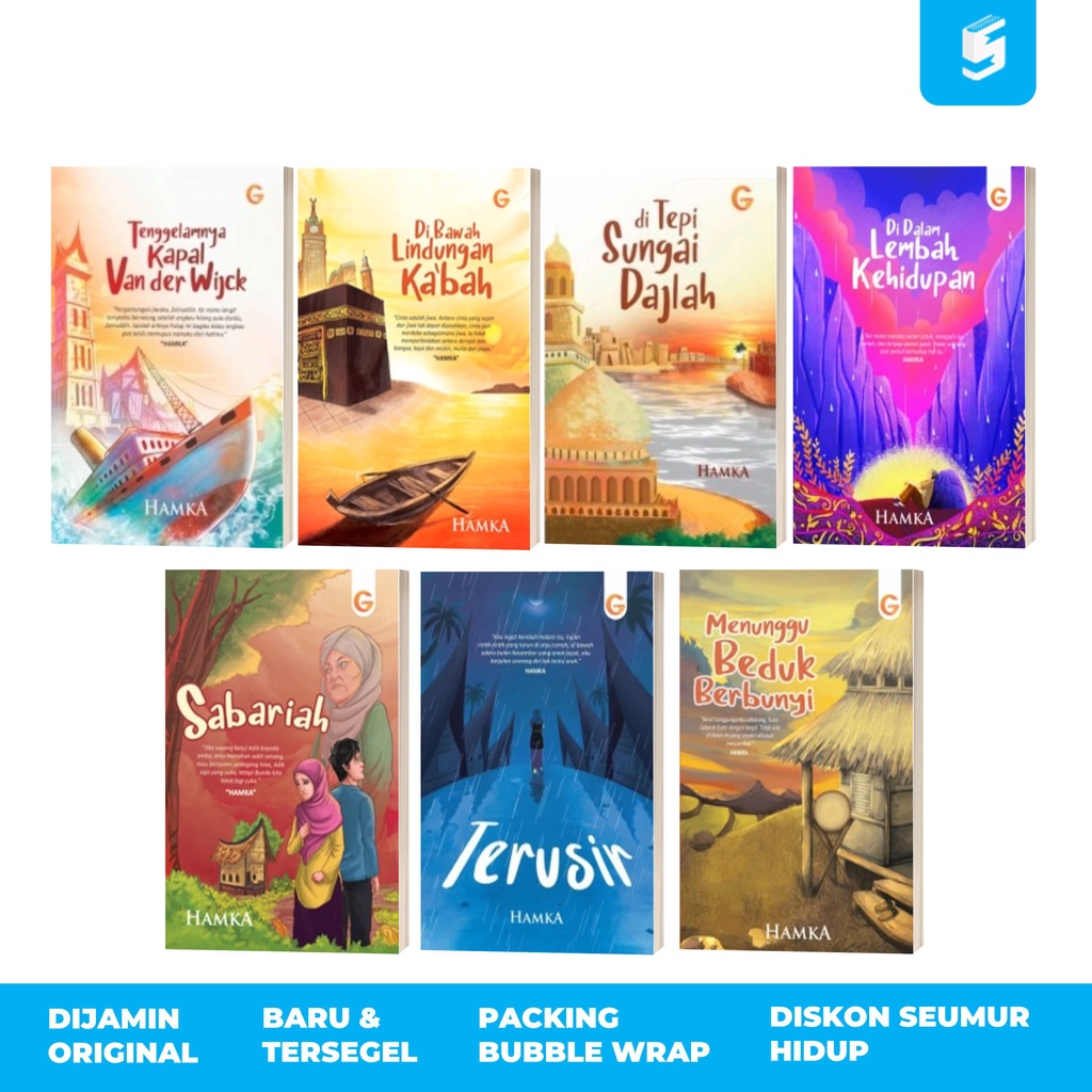 [BEST SELLER] Sastra-sastra Terbaik Buya HAMKA (Cover Baru) - Tenggelamnya Kapal van Der Wijk, Di Ba