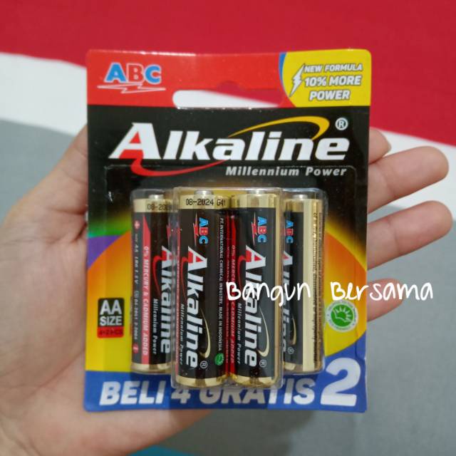 Baterai/Battery/Batere ABC Alkaline AA Isi 6 pcs - BB - BB