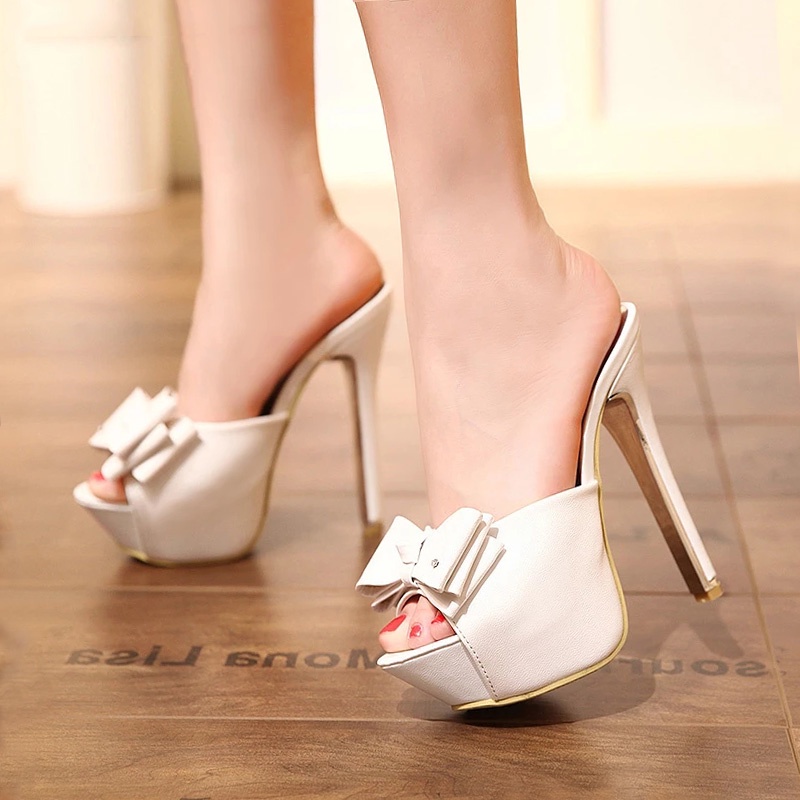 peep toe heels platform