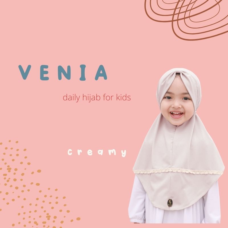 Hijab Instan Anak Usia 1-3 Tahun Lucu Renda VENIA