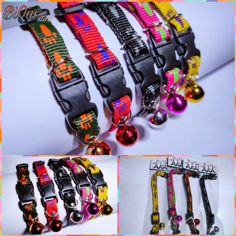 kalung kucing motif paw telapak kaki Krincing 14mm