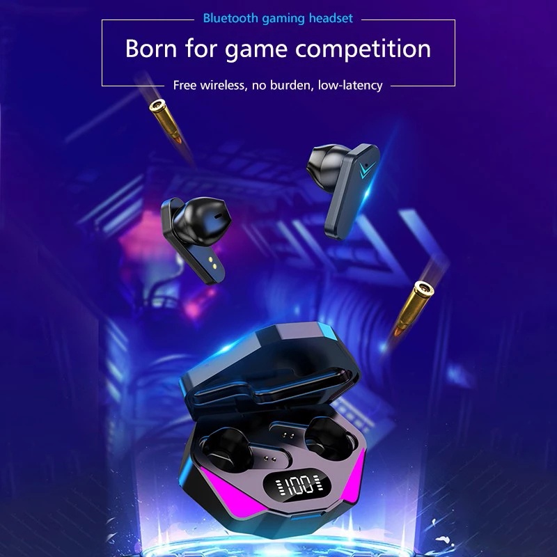 FEGEN TWS Alien ROBO X15PRO Gaming No Delay Headset Bluetooth V5.0 For Iphone Android PC Laptop Headset Gaming-5