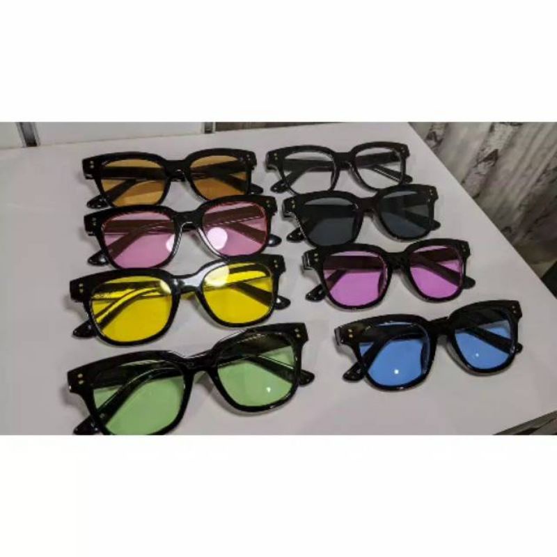 (BELI 10 GET 1 FREE) KACAMATA VINCENT Wanita/Pria Sunglasses Korean Fashion Small Candy Kotak