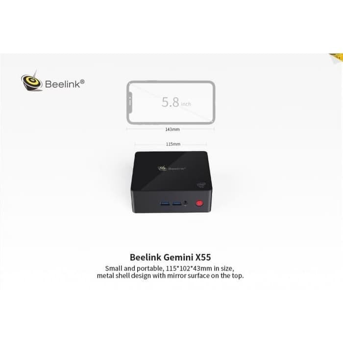 BEELINK GEMINI X55 Mini PC 8GB  512GB Intel GEMINI LAKE Pentium J5005
