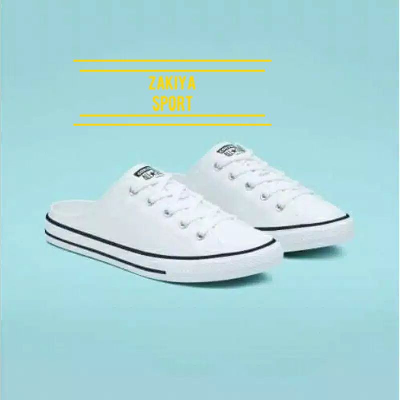 Grade Ori Sepatu Bustong Converse Putih List Stylish