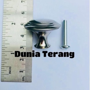 KNOB LACI Tarikan Laci Bulat Stainless Steel + Plastik Tarikan Handle Knop Laci Lemari - IGM IT-012