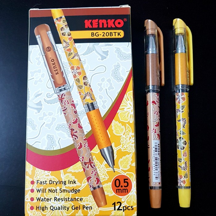 

Jualan Pulpen Kenko Batik Bg-20 0.5Mm Hitam (Per Lusin) Gilaa!!!